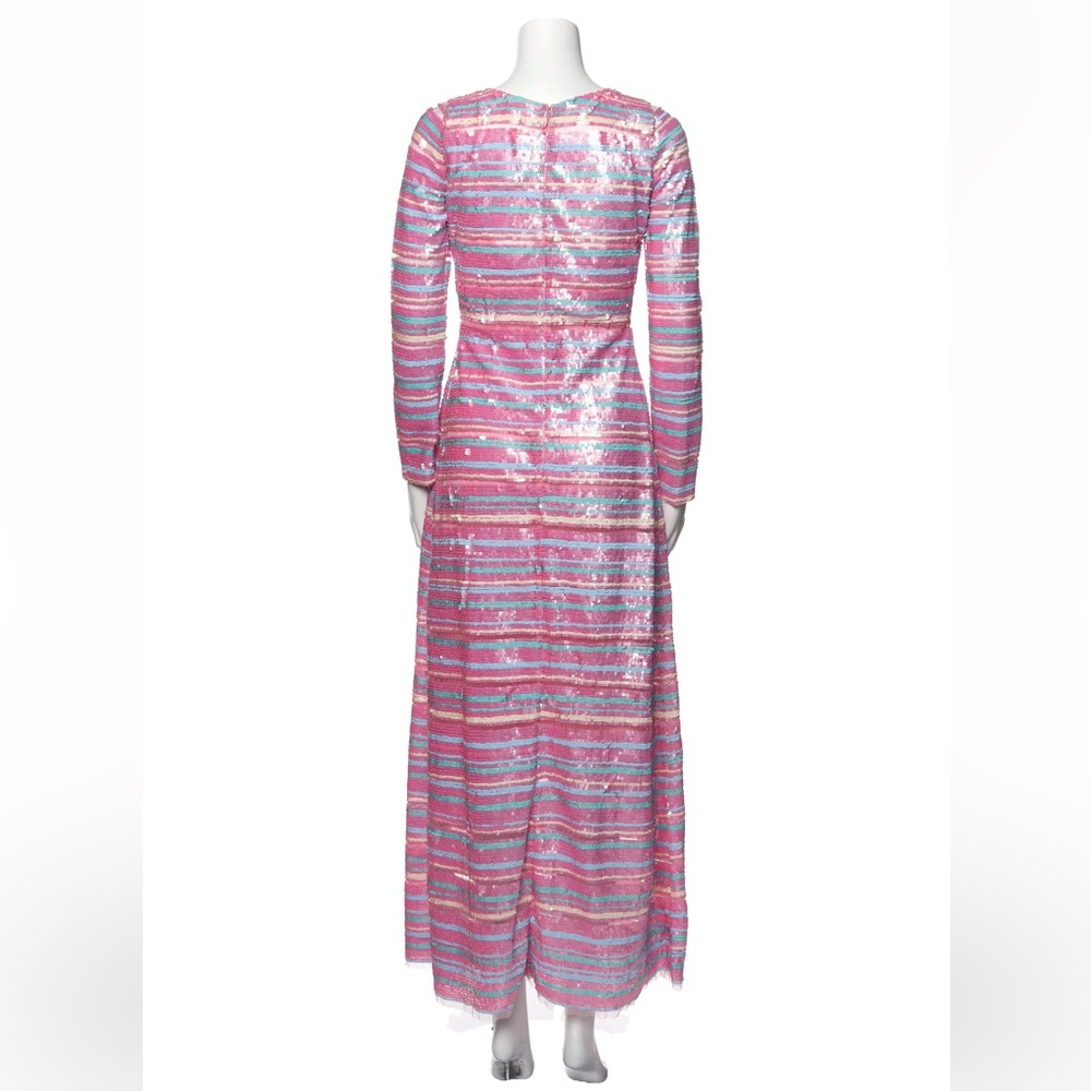 NWT LoveShackFancy Avalyn Sequin Stripe Dress size 4 - Picture 3 of 5